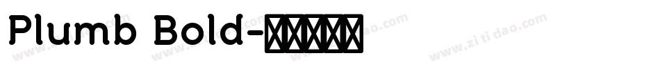 Plumb Bold字体转换